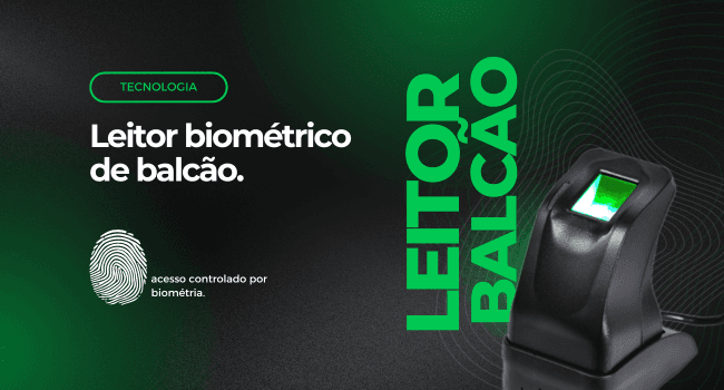 Ilustração leitor biométrico